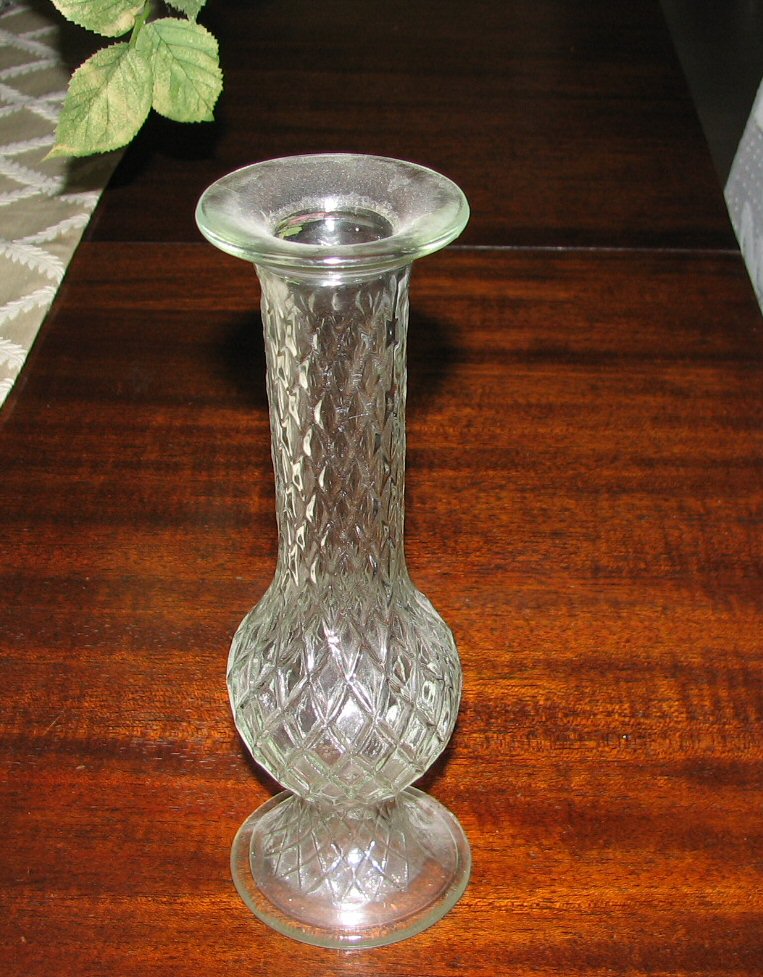 E O Brody glass bud vase