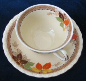 Flat Cup & Saucer by Myott/Staffordshire 12