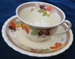 Flat Cup & Saucer by Myott/Staffordshire 1