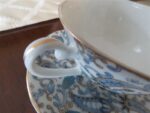 Blue Paisley Cup & Saucer by Lefton 5