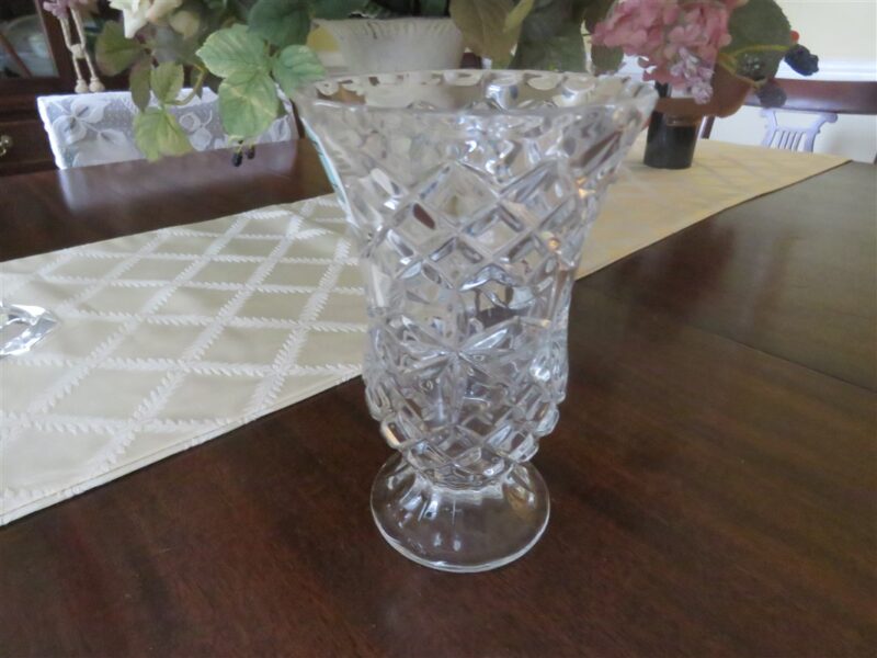 Avitra Hand Cut Lead Crystal Vase Made In Poland 1