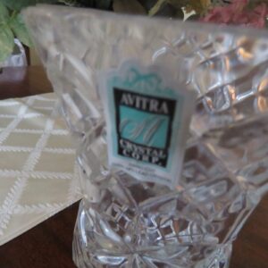Avitra Hand Cut Lead Crystal Vase Made In Poland 2