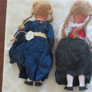 Zillertal Pair Of Plastic Dolls Made In Austria 1