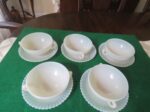 Glass cups and saucers 5