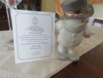 Lenox Bone China Figurine Snowy Skier 6.75" Tall Gold Accented 1