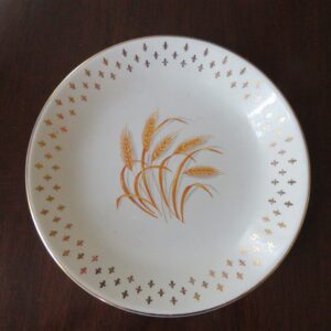 Homer Laughlin Golden Wheat Fleur De Lis Soup Bowl 1
