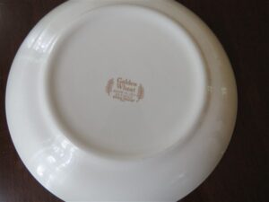 Homer Laughlin Golden Wheat Fleur De Lis Soup Bowl 2