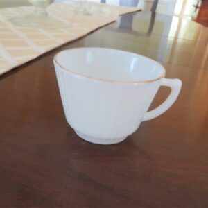 White Glass Fire King Ware Coffee Cup 2