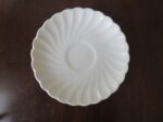 White Ironstone Saucer . Johnson Brothers Snowhite Regency 1