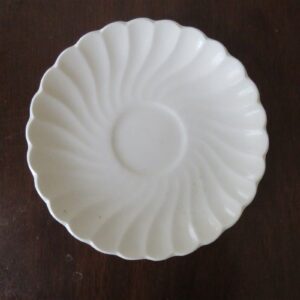 White Ironstone Saucer . Johnson Brothers Snowhite Regency 1
