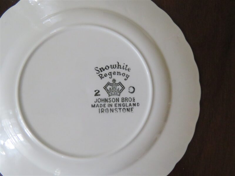 Bread Plate Johnson Brothers Snowhite Regency 2