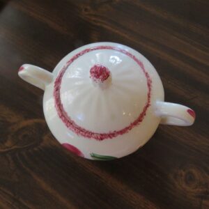 Sugar Bowl Crab Apple BLUE RIDGE SOUTHERN POTTERY 2