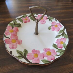 Vintage Stangl Pink Dogwood Serving Tray 2
