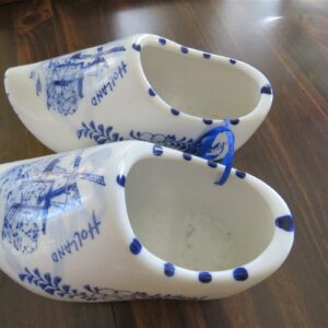 Blue Delft Ceramic Windmill Clog Dutch Shoe 2