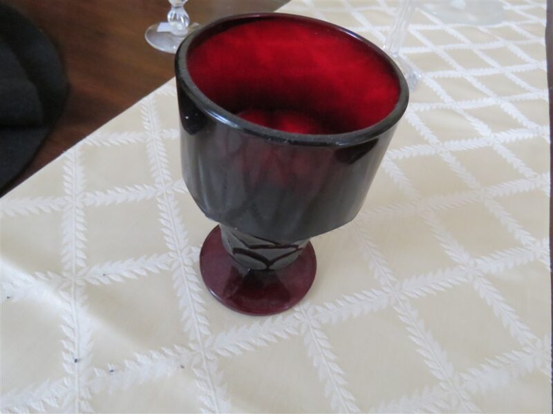 Tea Glass Georgian Ruby Anchor Hocking 2