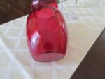 Vintage Large Ruby Red Vase Anchor Hocking 3