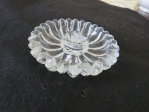 Anchor Hocking Candlewick Boopie Clear Glass Candle Stick Holders 3