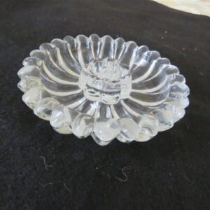 Anchor Hocking Candlewick Boopie Clear Glass Candle Stick Holders 3