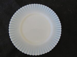 Petalware Salad Plate White Monax Depression Glass MacBeth Evans 1