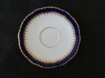 Coalport Spearpoint Pattern 3691 Cobalt and Gold Tea Cup and Saucer 3