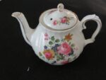 Vintage Sadler China Floral Swirl Teapot #4162 Pattern 1