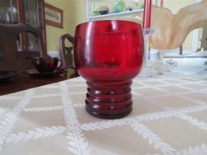 Ruby Red Glass by Anchor Hocking 1