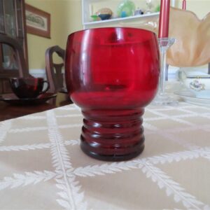 Ruby Red Glass by Anchor Hocking 1