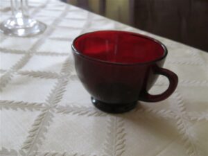 Ruby Red Cup Anchor Hocking 1