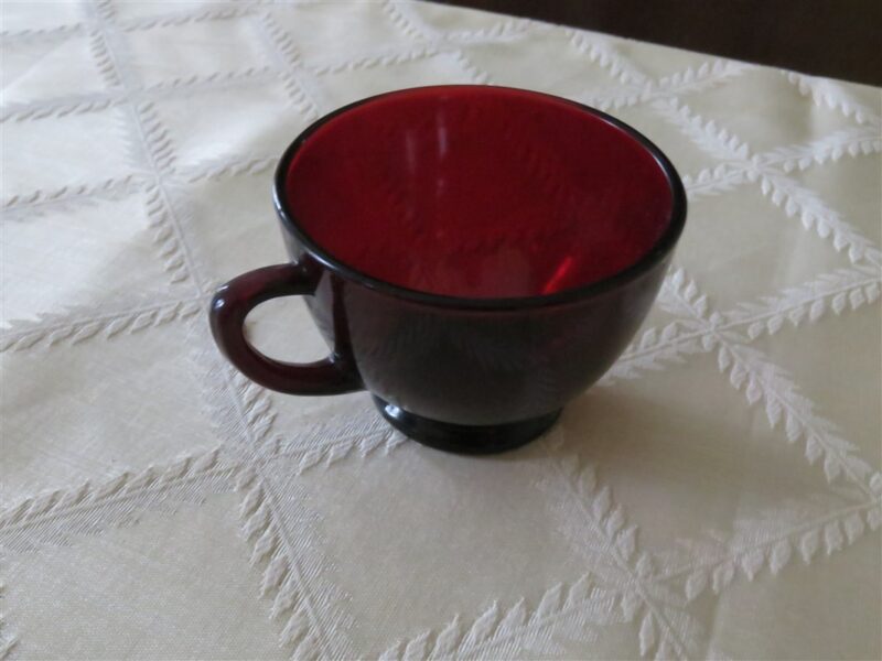 Ruby Red Cup Anchor Hocking 3