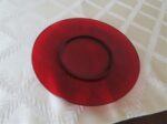 Ruby Red Bread Plate Anchor Hocking 1