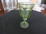 Green Wine Water Goblet Fostoria 2