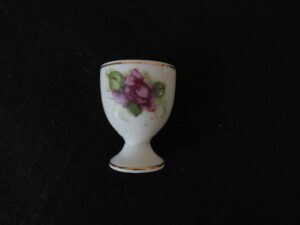 Egg Cup Floral Purple & green 1