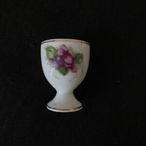 Egg Cup Floral Purple & green 1
