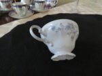 Footed Cup & Saucer Blue Garland 3