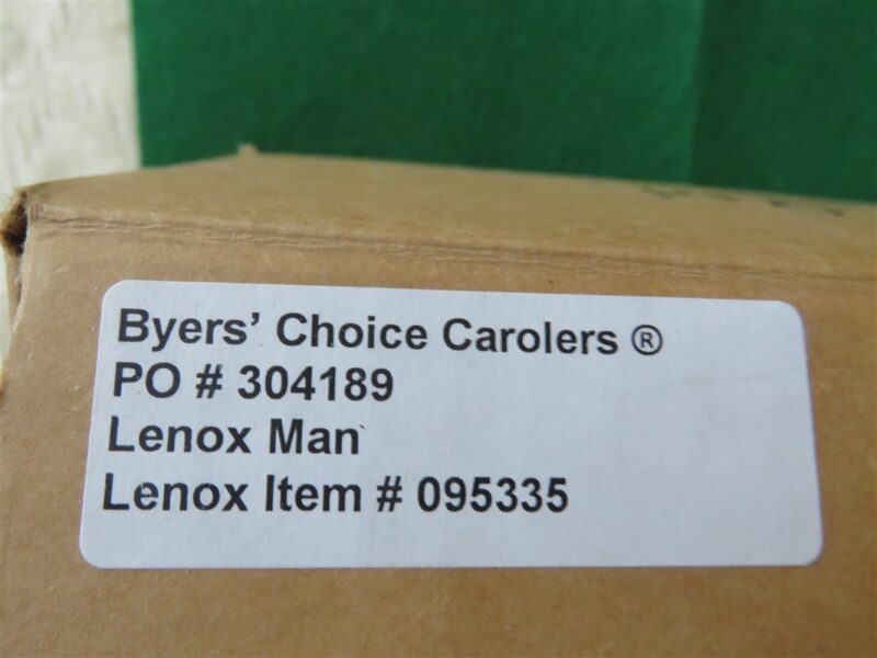 Byers Choice 2002 Excl Lenox Man with Basket of Gifts 8