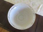 Jeweled Butterfly Bowl by Lenox Green Jewels, Embossed Flowers 3