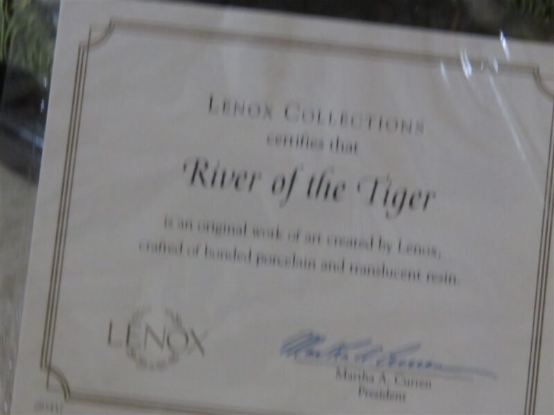 Lenox Collectible River Of The Tiger Majestic Figurine Sculpture 14