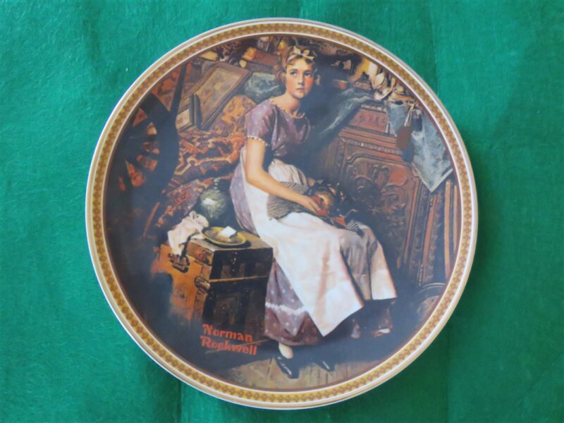 NORMAN ROCKWELL'S "DREAMING IN THE ATTIC" COLLECTOR PLATE 12