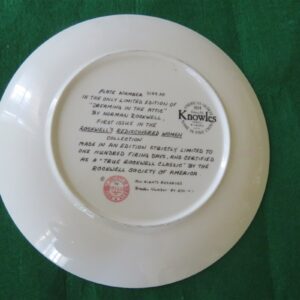 NORMAN ROCKWELL'S "DREAMING IN THE ATTIC" COLLECTOR PLATE 1