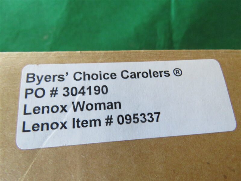 Byer’s Choice Carolers Lenox Exclusive Woman