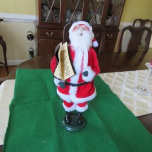 Byers Choice Caroler Lenox Velvet Santa With Quill & List 1