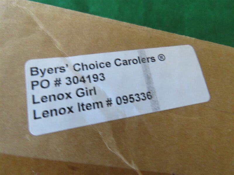 Byers Choice Caroler Lenox Girl 7