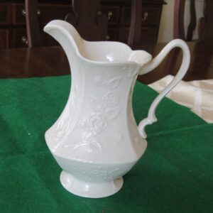 Vintage Fine Porcelain Pitcher Ivory 1