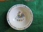 Metlox Poppytrail California Vintage ROOSTER BLEU 10" Round Serving Bowl 1