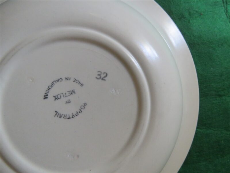 Metlox Poppytrail California Vintage ROOSTER BLEU 10" Round Serving Bowl 2