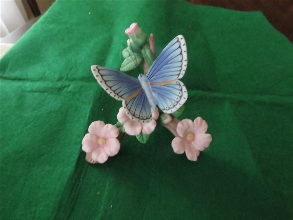Lenox Adonis Blue Butterfly Porcelain Figurine 1