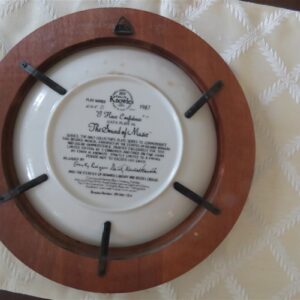 Sound of Music Collector Plate "I Have Confidence" 1987, 6th plate in Sound of Music series 2