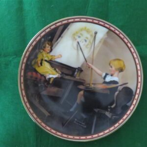 Norman Rockwell Knowles China Plate “Serious Business ” Second issue in the "Serious Business Series" 1
