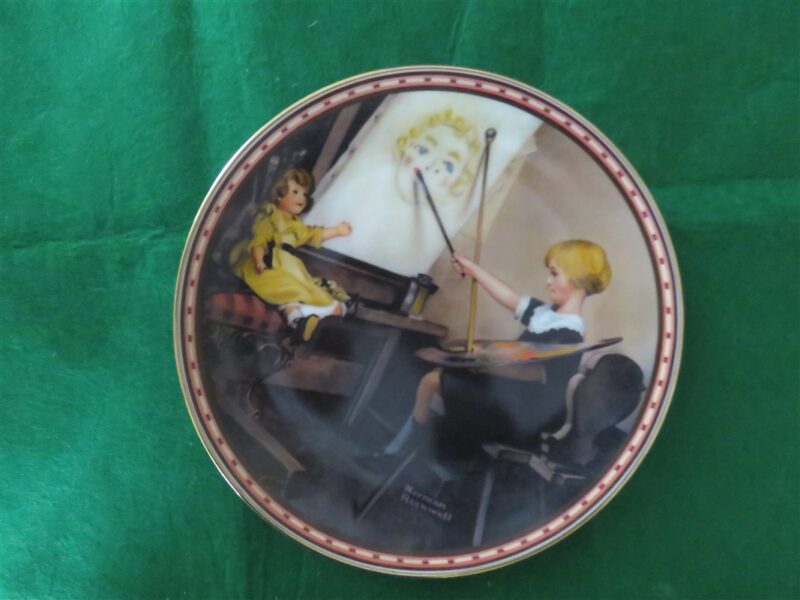 Norman Rockwell Knowles China Plate “Serious Business ” Second issue in the "Serious Business Series" 1