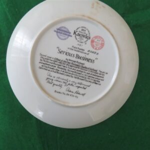 Norman Rockwell Knowles China Plate “Serious Business ” Second issue in the "Serious Business Series" 2